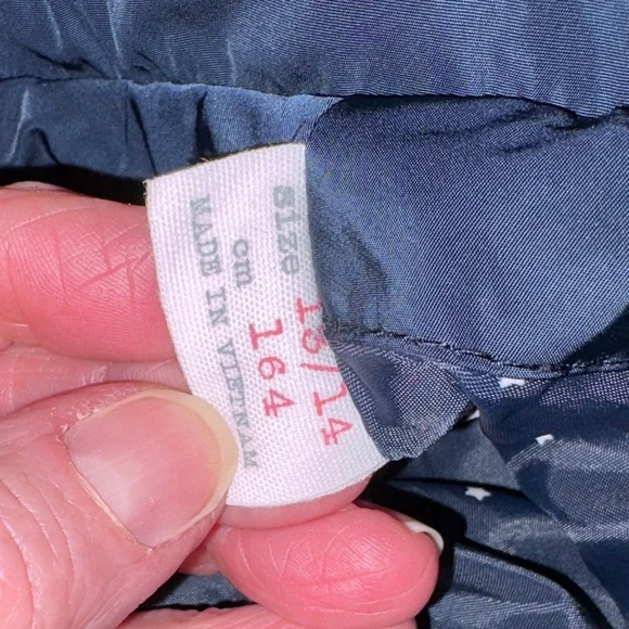 Zara for girls Kids Navy Quilted zip classic Jacket size 13/14 164cm - Picture 7 of 9